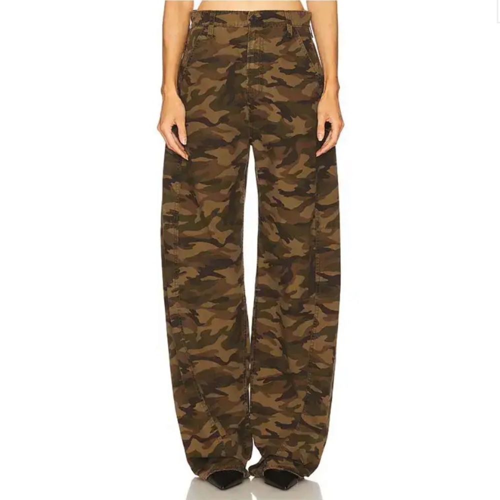 GRLFRND Camouflage Wide-Leg Pants